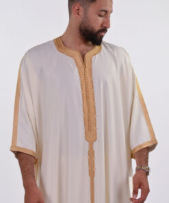 Gabardine Handmade Moroccan thobe for men