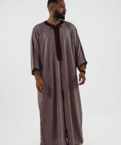 Linen Moroccan Thobe for Men Handmade Debana