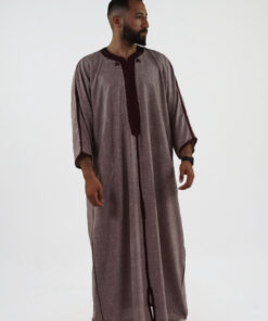 Linen Moroccan Thobe for Men Handmade Debana