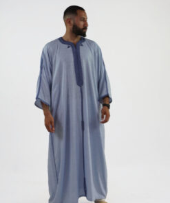 Linen Moroccan Thobe for Men Handmade Debana