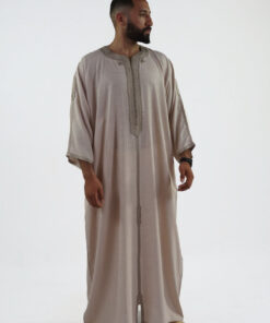 Linen Moroccan Thobe for Men Handmade Debana