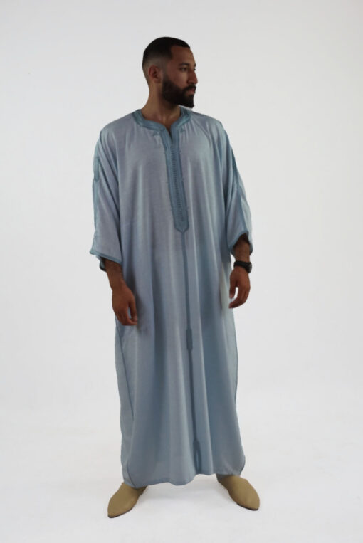 Linen Moroccan Thobe for Men Handmade Debana