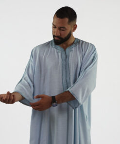 Linen Moroccan Thobe for Men Handmade Debana