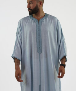 Linen Moroccan Thobe for Men Handmade Debana